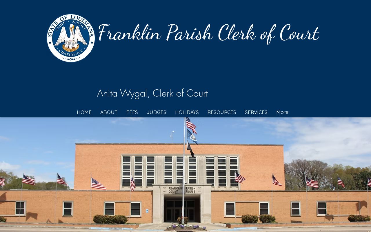 Franklin Parish court docket clerk records office