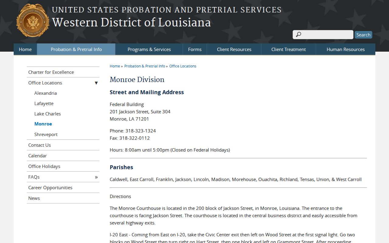 Franklin Parish court docket federal Monroe Division access